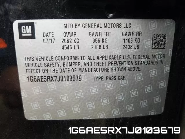 1G6AE5RX7J0103679 фото 2