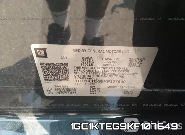 1GC1KTEG9KF107649 фото 10