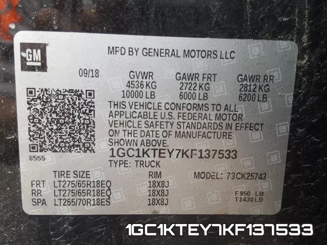 1GC1KTEY7KF137533 фото 2