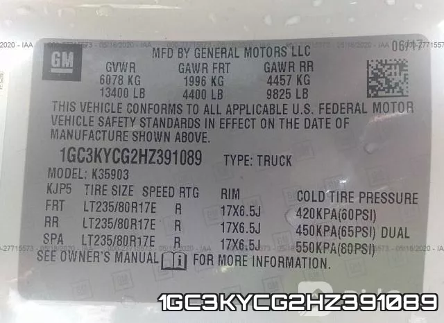 1GC3KYCG2HZ391089 фото 10