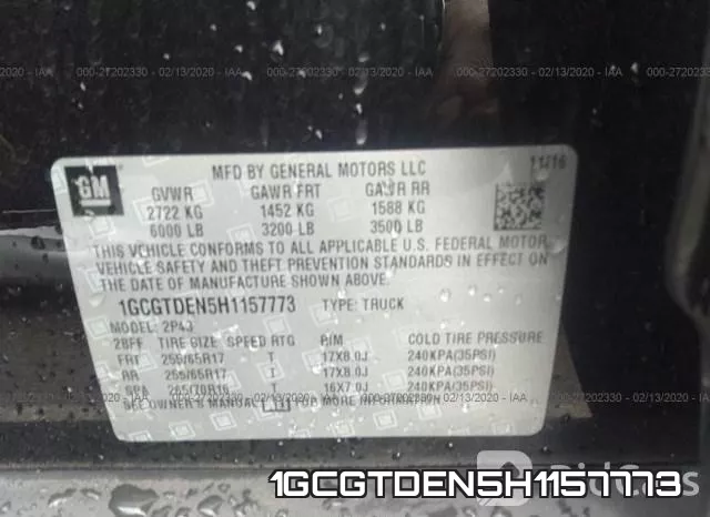1GCGTDEN5H1157773 фото 10