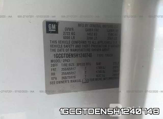 1GCGTDEN5H1240748 фото 10