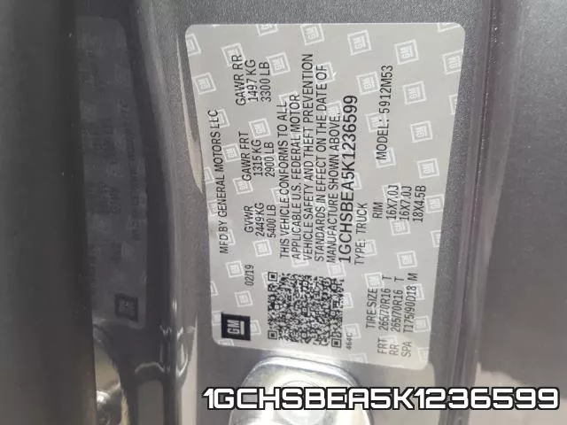 1GCHSBEA5K1236599 фото 2