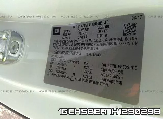 1GCHSBEA7H1290298 фото 10
