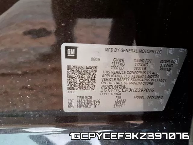 1GCPYCEF3KZ397076 фото 2