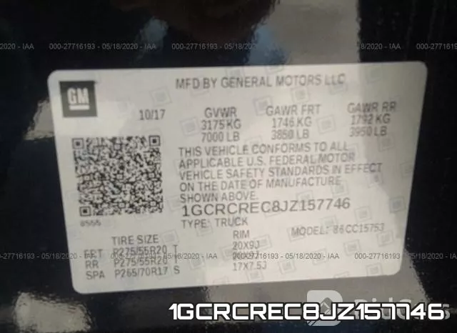 1GCRCREC8JZ157746 фото 10
