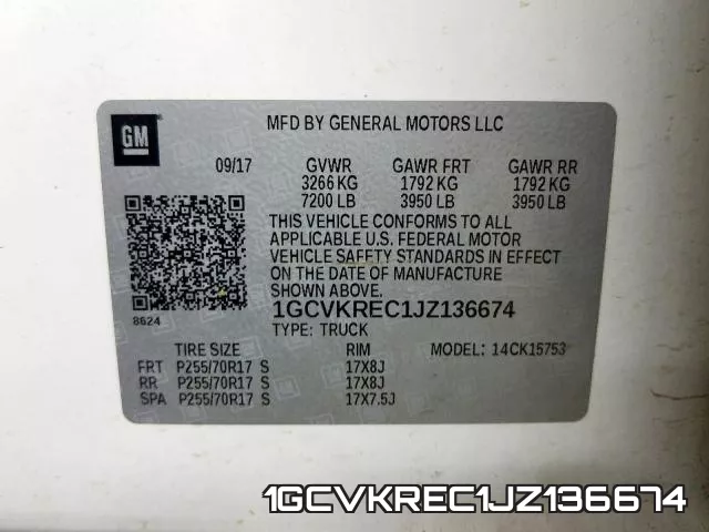 1GCVKREC1JZ136674 фото 2