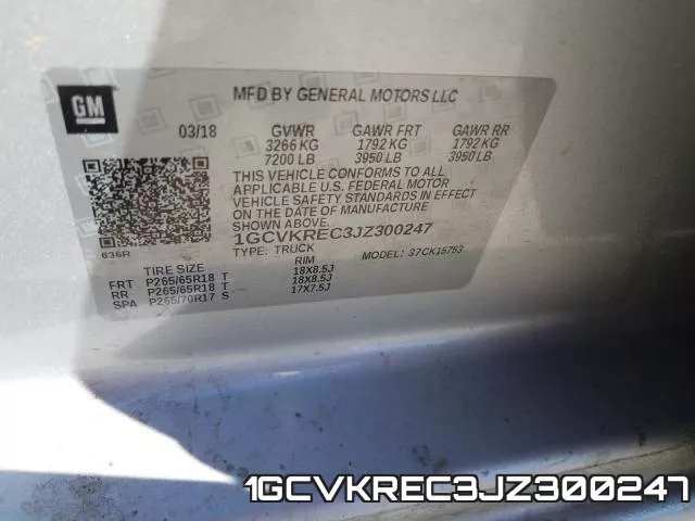 1GCVKREC3JZ300247 фото 2
