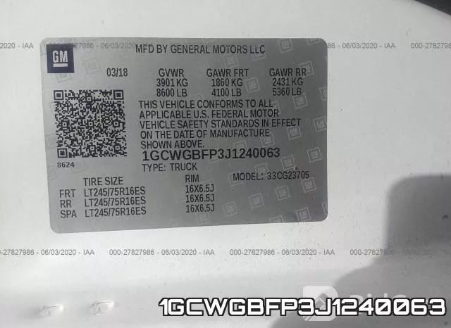 1GCWGBFP3J1240063 фото 10