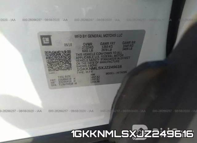 1GKKNMLSXJZ249616 фото 10