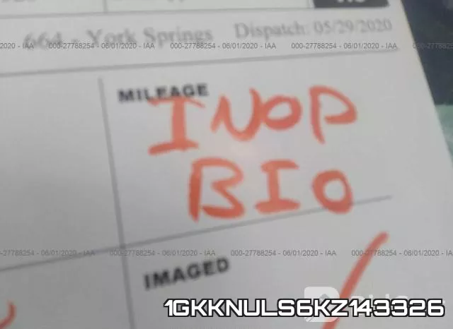 1GKKNULS6KZ143326 фото 8