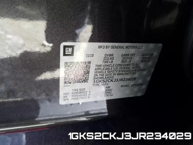 1GKS2CKJ3JR234029 фото 2