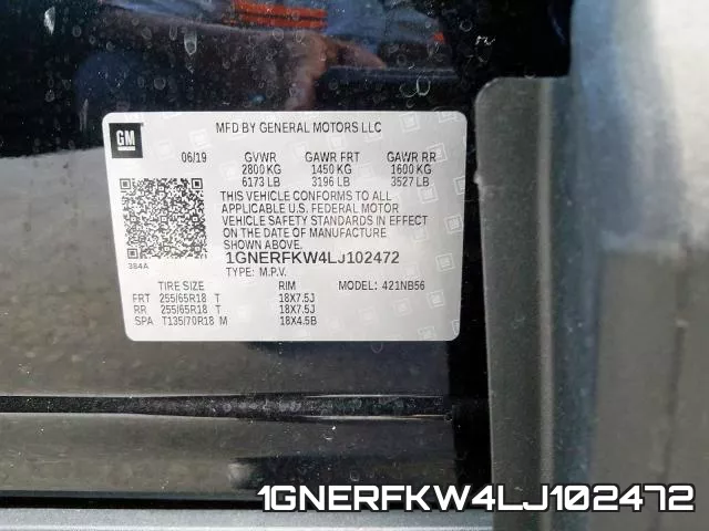 1GNERFKW4LJ102472 фото 2
