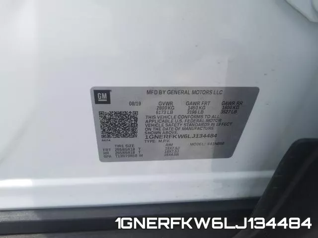 1GNERFKW6LJ134484 фото 2