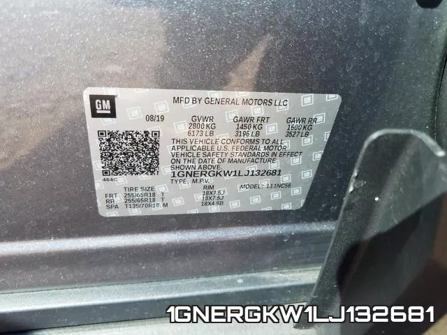 1GNERGKW1LJ132681 фото 2