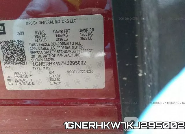 1GNERHKW7KJ295002 фото 10