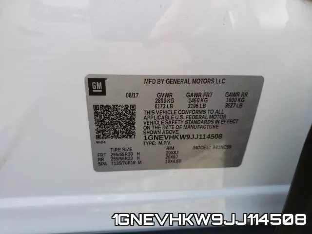 1GNEVHKW9JJ114508 фото 2