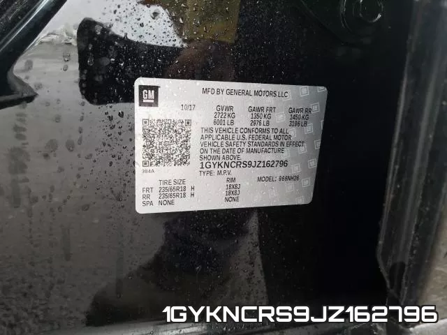 1GYKNCRS9JZ162796 фото 2