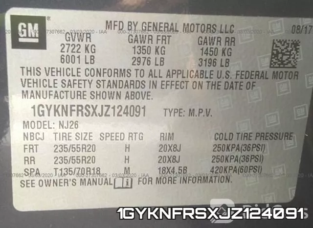 1GYKNFRSXJZ124091 фото 10