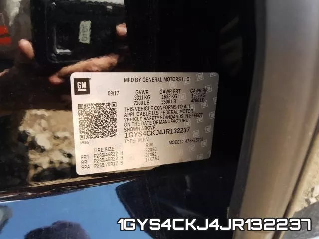 1GYS4CKJ4JR132237 фото 2