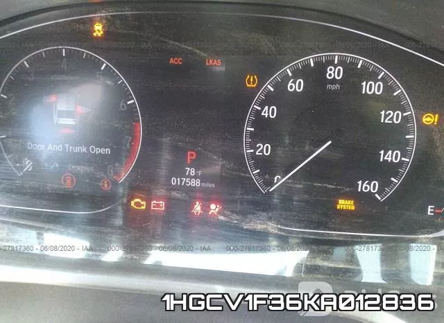 1HGCV1F36KA012836 фото 8