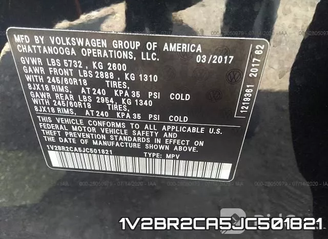 1V2BR2CA5JC501821 фото 10