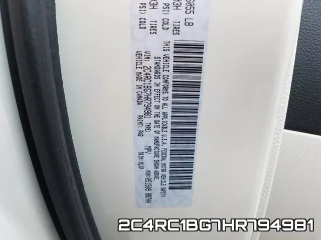 2C4RC1BG7HR794981 фото 2