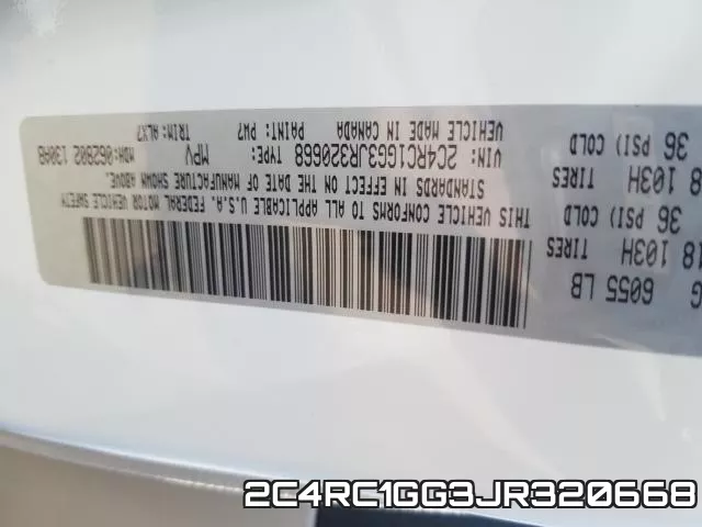 2C4RC1GG3JR320668 фото 2