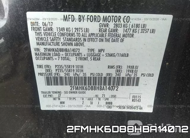 2FMHK6D88HBA14072 фото 10