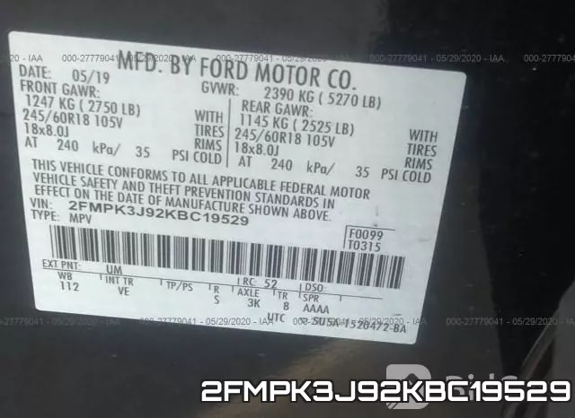 2FMPK3J92KBC19529 фото 10