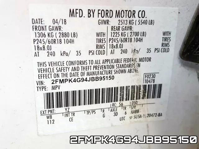2FMPK4G94JBB95150 фото 2