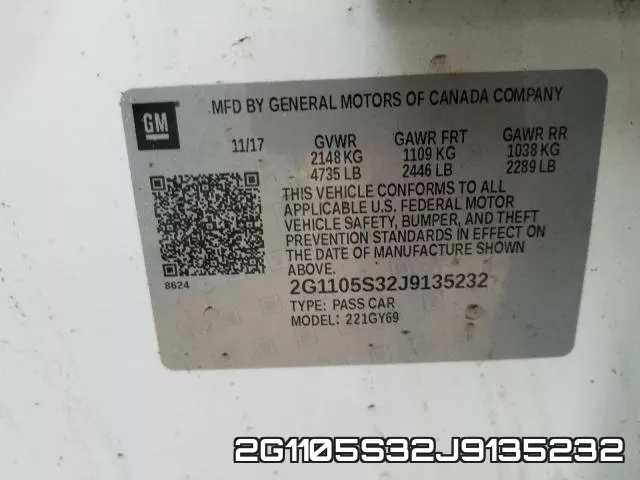 2G1105S32J9135232 фото 2
