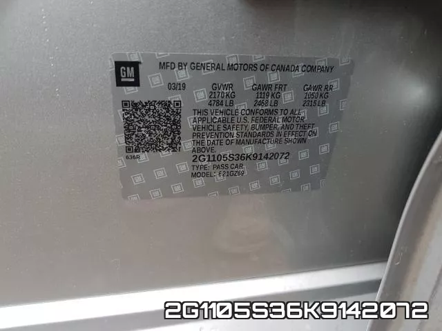 2G1105S36K9142072 фото 2