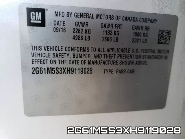 2G61M5S3XH9119028 фото 2