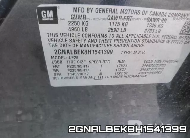 2GNALBEK8H1541399 фото 10