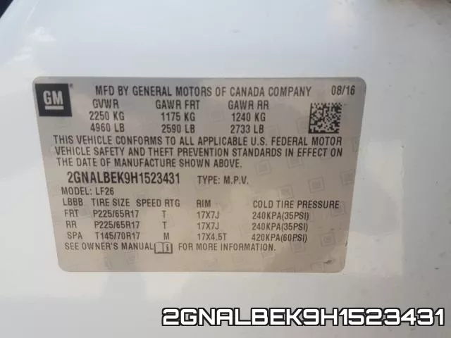 2GNALBEK9H1523431 фото 2
