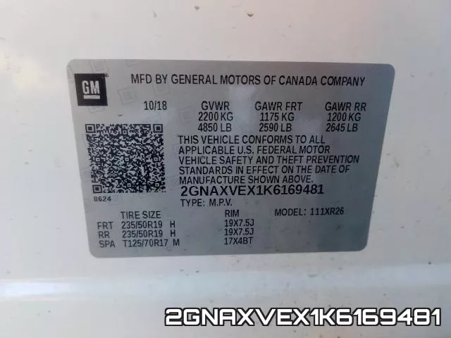 2GNAXVEX1K6169481 фото 2