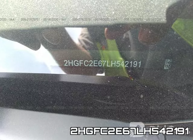 2HGFC2E67LH542191 фото 10