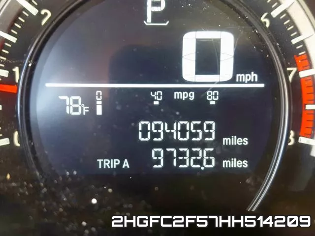 2HGFC2F57HH514209 фото 9