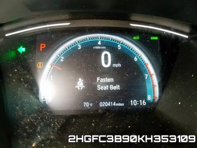2HGFC3B90KH353109 фото 9