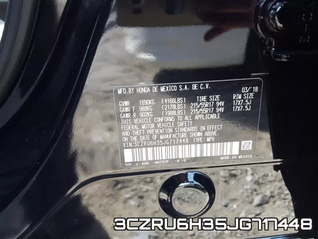 3CZRU6H35JG717448 фото 2