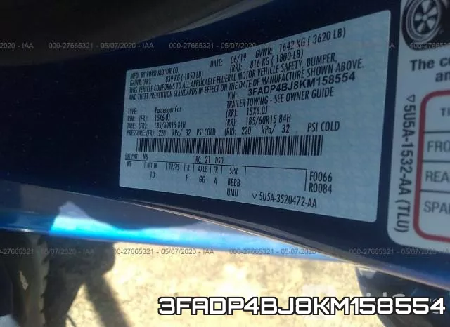 3FADP4BJ8KM158554 фото 10