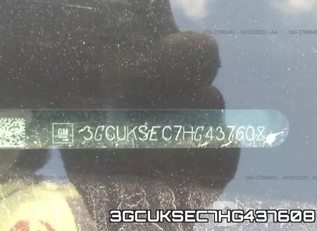 3GCUKSEC7HG437608 фото 10