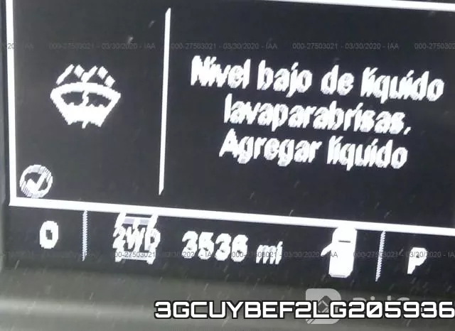 3GCUYBEF2LG205936 фото 8
