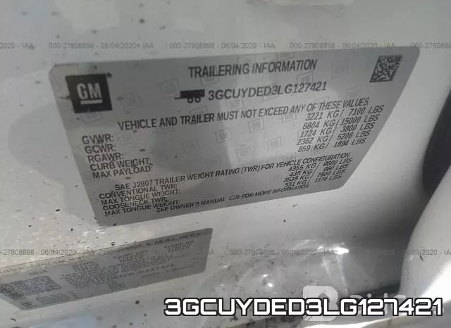 3GCUYDED3LG127421 фото 10