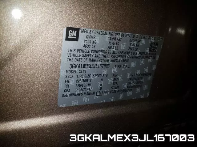 3GKALMEX3JL167003 фото 2
