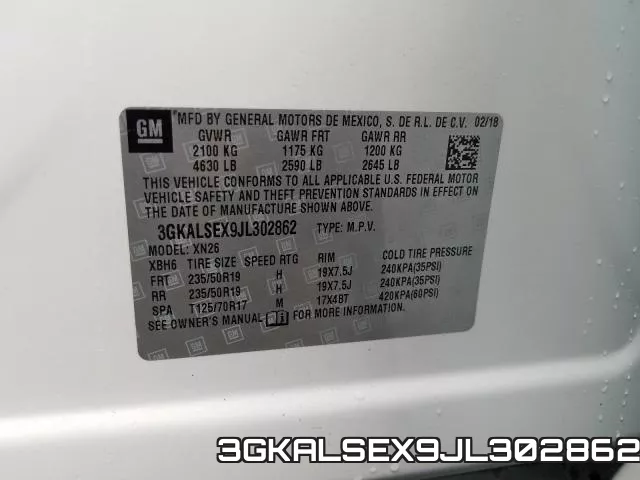 3GKALSEX9JL302862 фото 2
