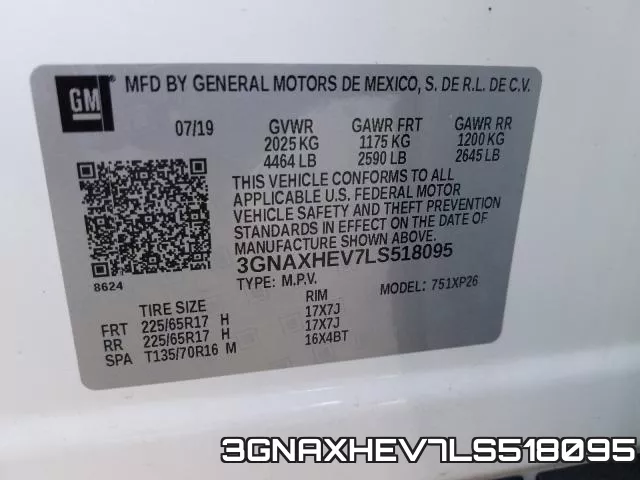 3GNAXHEV7LS518095 фото 2