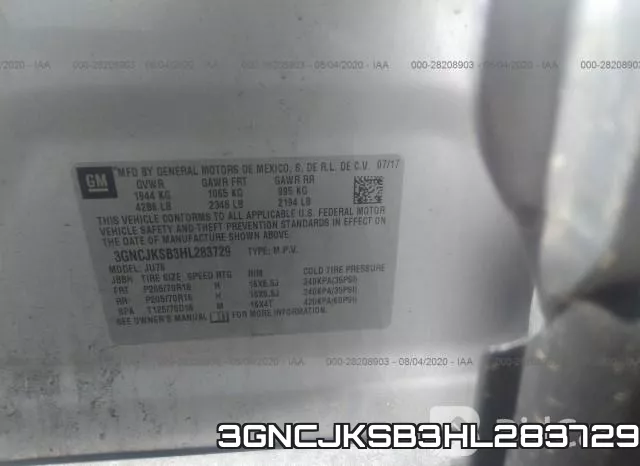 3GNCJKSB3HL283729 фото 10