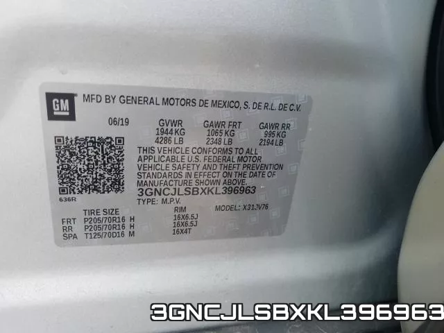 3GNCJLSBXKL396963 фото 2